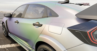 3M 2080 Scotchprint Satin Flip Psychedelic Vinyl Car Wrap Film