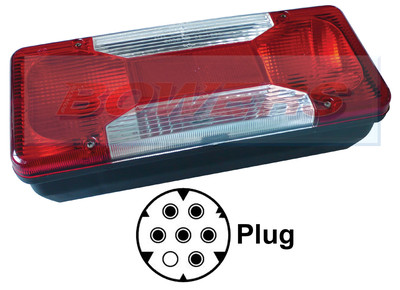 LEFT HAND NEARSIDE REAR TAIL LIGHT/LAMP IVECO DAILY TIPPER 2006 ->