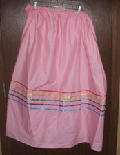 NEW NATIVE AMERICAN REGALIA FANCY DANCE SKIRT 36-44"W 42"L PINK FREE SHIPPING