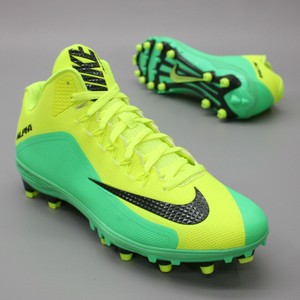 green and gold nike football cleats
