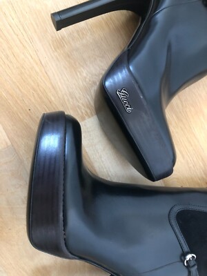 Gucci Stiefel 37C Schwarz 