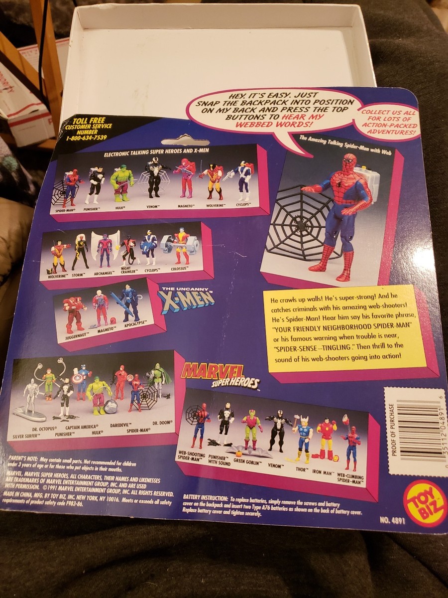MARVEL ELECTRONIC TALKING SPIDER-MAN 4.5