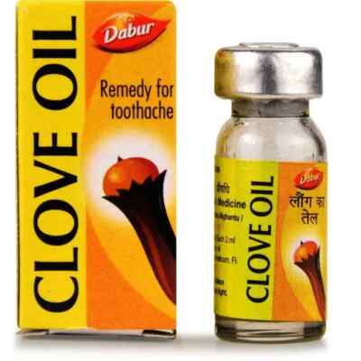 Dabur Clove Oil Remedy For Toothache & Oral Pain Relief 10X 2 ml Fast Shipping