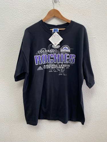 NEW VTG 2003 Y2K Colorado Rockies MLB Baseball adidas T-Shirt XL NWT Vintage