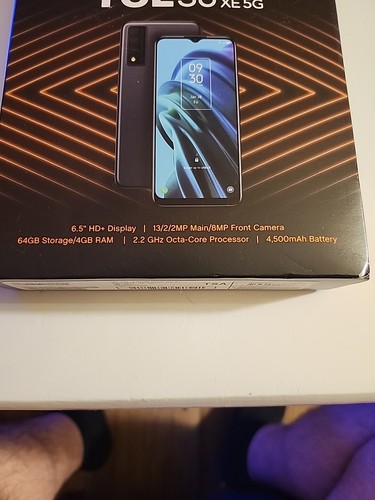 BOOST MOBILE TCL 30XE 5G 64 GB, Black Prepaid Smartphone NEW & SEALED SHIPS FREE - Picture 3 of 5