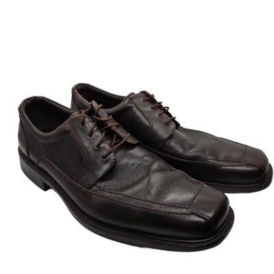 Men's Johnston Murphy 9 1/2 Brown Leather Lace Up Derby