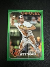 2024 Topps Chrome Update Jordan Westburg RC Green Refractor Rookie #/99 Orioles