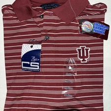 Crable Sportswear Indiana Hoosiers Men’s Polo (size M) NWT