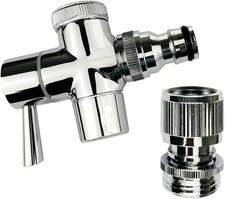 Brass Faucet Diverter Valve with Quick Connection, Chrome