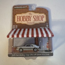 GREENLIGHT 1979 Ford Mustang Coupe Ghia with figure The Hobby Shop series 12