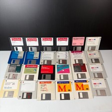Vintage Macintosh System Business Software Lot of 24 Disks MacLink PC More