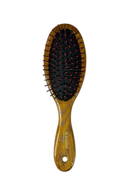 Elegant #848 Anti-Static Oval Ashwood Pin Hairbrush - Medium (8.5'')