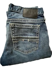 Ariat M7 Rocker Straight Denim Jeans 32x32 Men’s Slim Bootcut Stretch Western 
