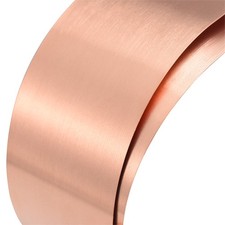 1000mm x 100mm x 0.02mm Copper Roll for DIY Projects Metal Foil Plate