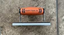 Kraft Tool Concrete Sidewalk Edger CF164PF 6"x3 1/2" w 3/8"R-1/2"Lip 16 Gauge SS