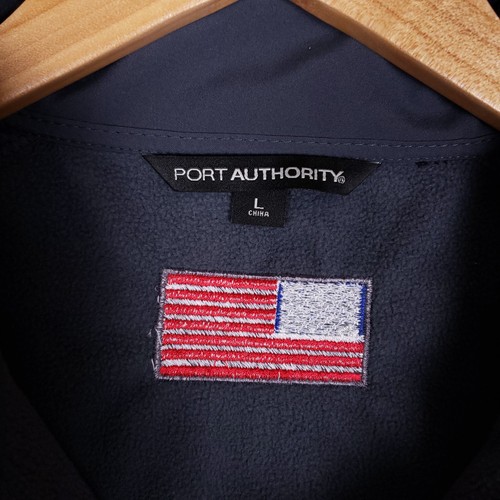 Port Authority Vest Large Gray Softshell Full Zip Workwear Outdoor Layering - Picture 5 of 11