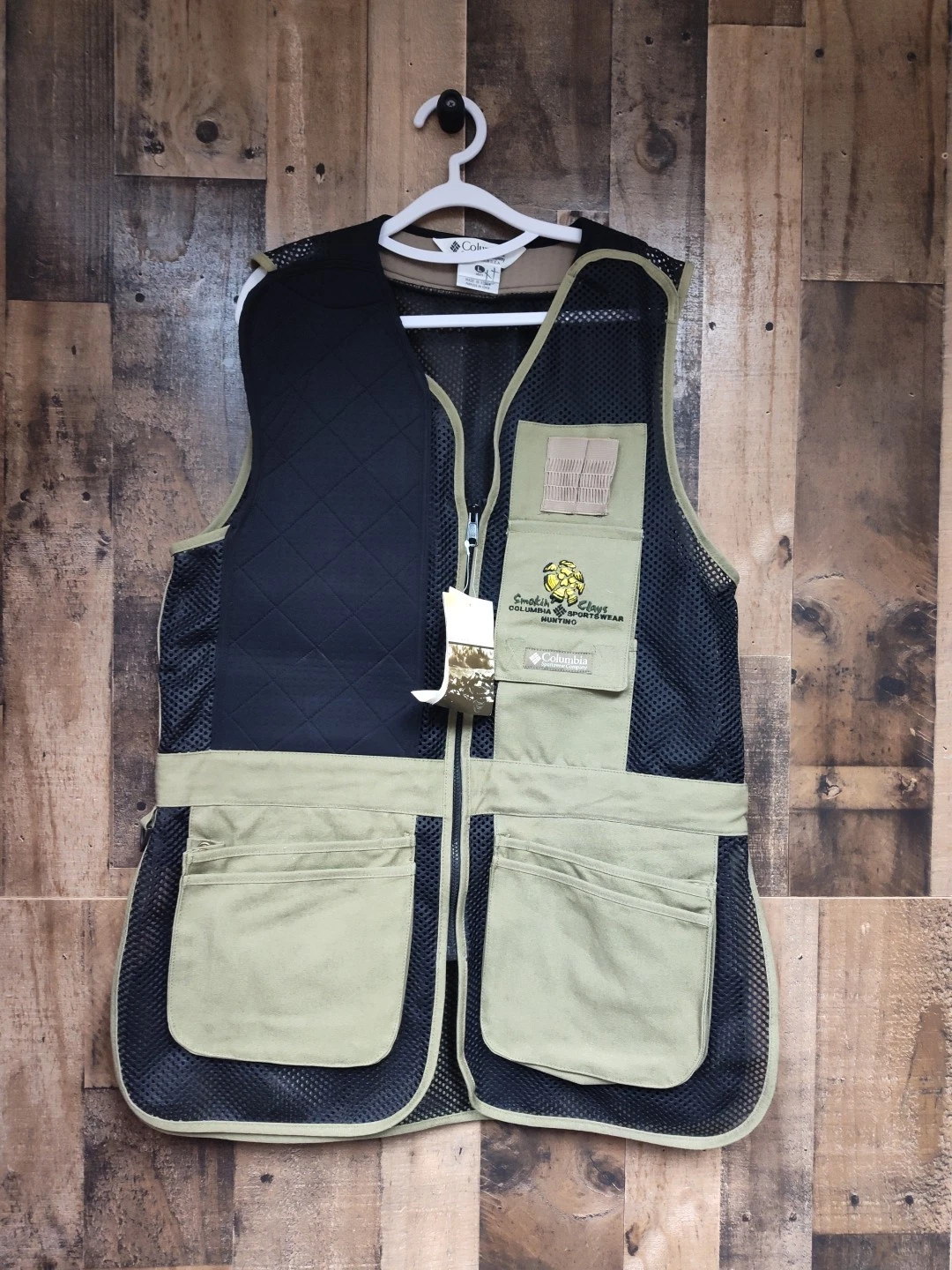 Columbia Smokin’ Clays Mens Shooting Vest Olive Green Black L NWT
Opens in a new window or tab