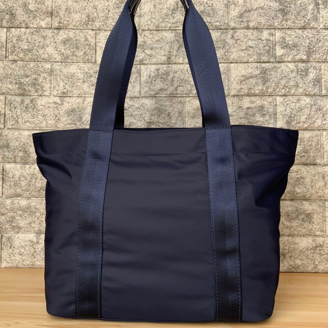 Tory Burch Tote Bag Shoulder Bag Nylon Navy Women's From Japan thumbnail 3