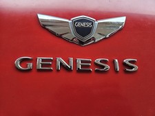 09 10 11 12 13 14 Hyundai Genesis Sedan Chrome Rear Emblem Logo Badge Oem 09 10 11 12 13 14 Hyundai Genesis Sedan Chrome Rear Emblem Logo Badge Oem