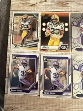 (13) Aaron Jones lot #2 Green Bay Packers Minnesota Vikings