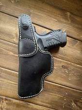 Premium Custom Leather IWB Holster Springfield XDM Elite Compact 3.5” 9MM Falco