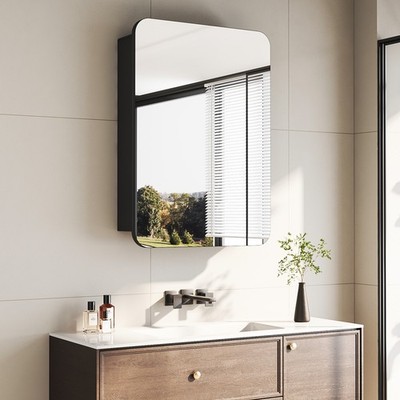 Spiegelschrank Mit Beleuchtung Badezimmerschrank Ein Türig Badezimmer 50x70 40cm