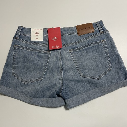 NWT Lucky Brand Mid-Rise Ava Shorts Light Wash 34x3 Size 10/30