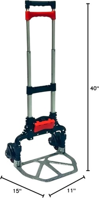 #ad Magna Cart Plus 6 Wheel Folding Aluminum Hand with Tote Attachment $52.99