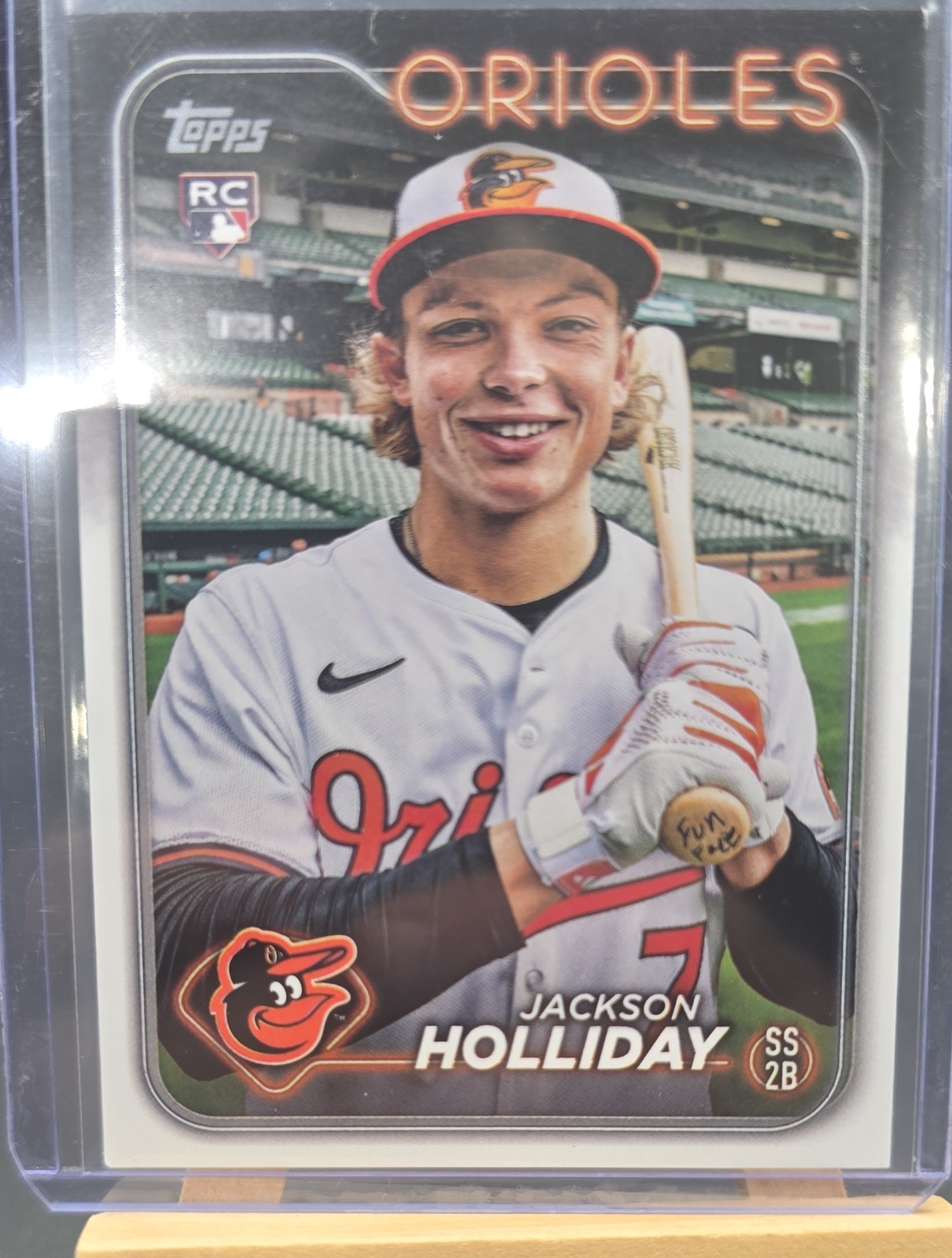 2024 Topps Series 2 - Variation Jackson Holliday  Fun Face on Bat Knob (RC) R