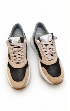Women s Voile Blanche Pink Silver Sneaker Suede Metallic Size 40