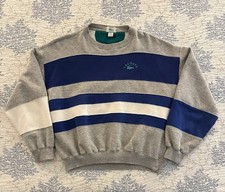VTG 80 s 90 s Izod Lacoste Rugby Striped Crew...