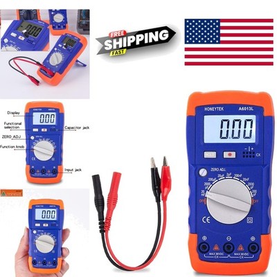 Versatile Capacitor Tester with Dual Testing Methods Input Jack and Probes