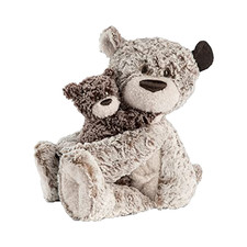 DEMDACO YOU & ME GIVING BEAR PELUCHE MARRÓN ANIMAL DE PELUCHE 11 X 7 PULGADAS JUEGO DE 2 JUGUETES