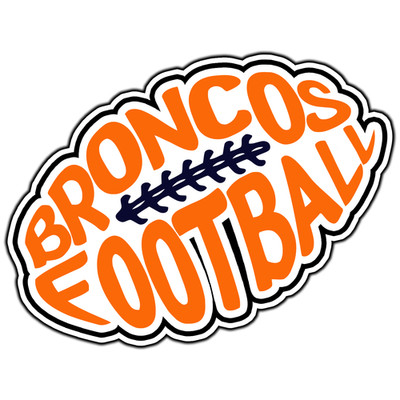 Denver Broncos Logo #7 Football Sticker Waterproof Vinyl Decal Die-Cut Car