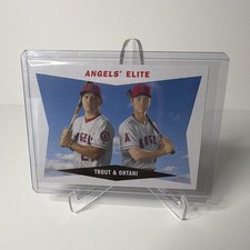 Topps 2020 Archives Mike Trout Shohei Ohtani Angels Baseball Card #60CC-TO