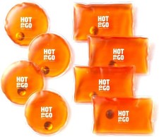 Hot to Go Reusable Heat Packs - Buy 4 Get 4 Free 11.61 Inch, Orange
