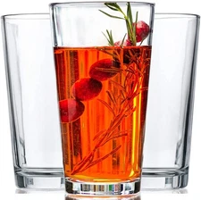 Drinking Glasses - Set of 10-16oz. Margarita Glass Cups - Dishwasher Safe Cockta