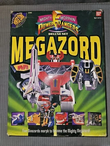 Mighty Morphin Power Rangers Megazord #2260 Vintage Complete in Box (CIB)