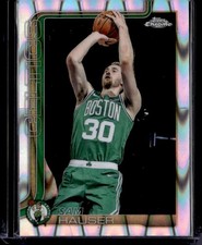 2025-26 Topps Chrome #14 Sam Hauser RayWave Refractor