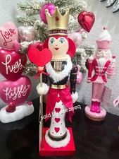 Valentine’s Day Queen Of Hearts Bella Lux Gorgeous Nutcracker Red Hearts 13.25"
