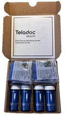 200 Livongo Blood Glucose Test Strips +200 Sterile Lancets 30G - EXP 08/26