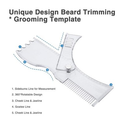 Adjustable Beard Shaping Tool, Adjustable for Home Travel