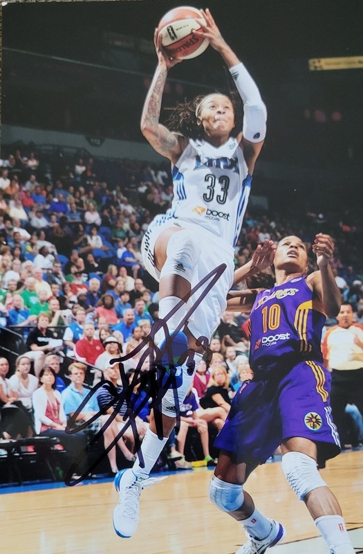 Seimone Augustus Minnesota Lynx WNBA Signed 4x6 Photo 