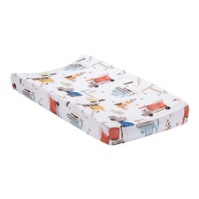 Bedtime Originals Construction Zone Changing Pad Cover - White/Trucks