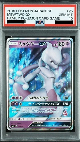 PSA 10 Gem Mint Mewtwo GX 025/051 Family Pokemon Card Game 2019 Japanese Graded