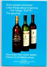 Postal de colección de Finca Flichman Wines Vinos EE. UU. Inc Deerfield Beach Florida FL