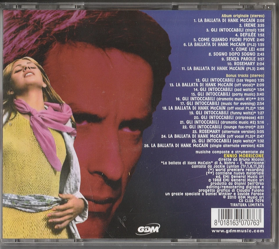 ENNIO MORRICONE - Gli intoccabili - CD - Bild 2 von 2