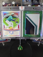 2025 Panini Boys Of Summer Jumbo Patch Auto Booklet Felnin Celesten 07/15