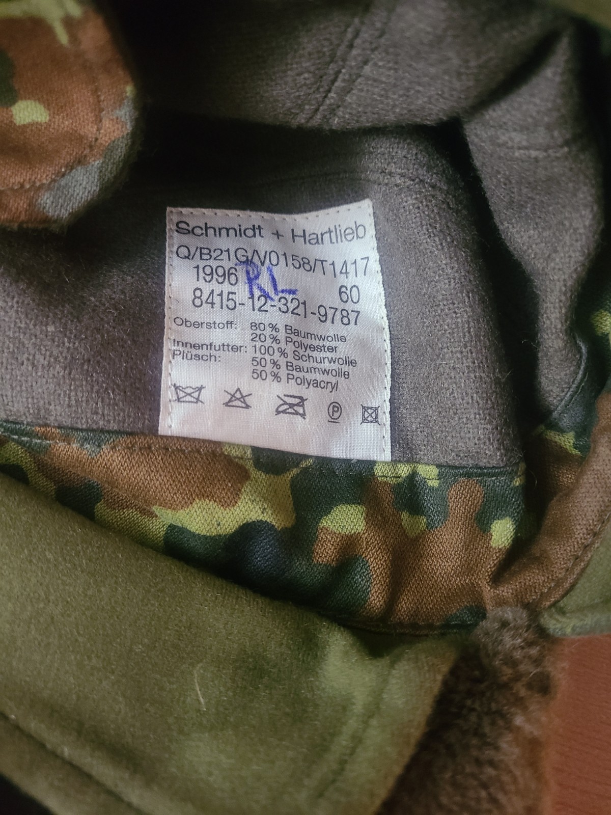 German Army Bundeswehr Winter Cap Flecktarn Camo - NEW European Military Surplus