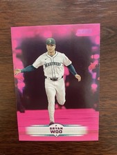 Topps Stadium Club 2025 Bryan Woo Pink Parallel #197 Seattle Mariners Baseball